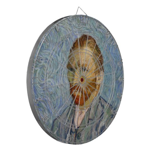 Vincent Van Gogh - Self-Portrait Dartbord (Voorkant Links)