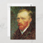Vincent van Gogh Self Portrait, Fine Art Briefkaart (Voorkant / Achterkant)