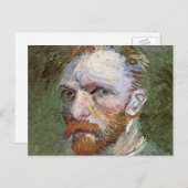 Vincent van Gogh Self Portrait,  Fine Art Briefkaart (Voorkant / Achterkant)
