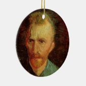 Vincent van Gogh Self Portrait, Fine Art Keramisch Ornament (Rechts)