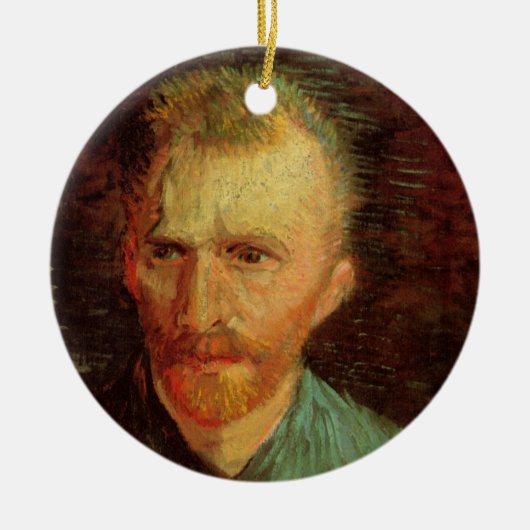 Vincent van Gogh Self Portrait, Fine Art Keramisch Ornament (Voorkant)