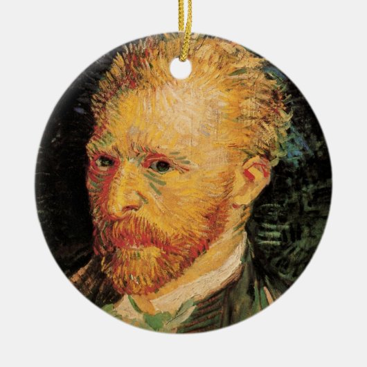 Vincent van Gogh Self Portrait, Fine Art Keramisch Ornament (Voorkant)