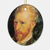 Vincent van Gogh Self Portrait, Fine Art Keramisch Ornament (Links)