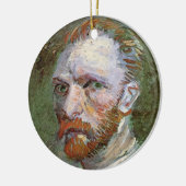Vincent van Gogh Self Portrait, Fine Art Keramisch Ornament (Links)