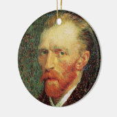 Vincent van Gogh Self Portrait, Fine Art Keramisch Ornament (Links)