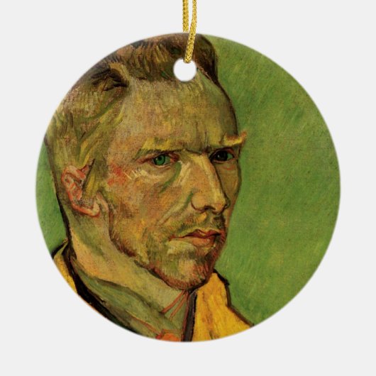 Vincent van Gogh Self Portrait, Fine Art Keramisch Ornament (Voorkant)