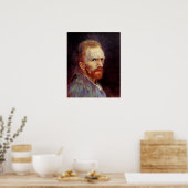Vincent van Gogh Self Portrait,  Fine Art Poster (Keuken)