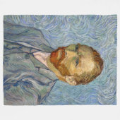 Vincent Van Gogh - Self-Portrait Fleece Deken (Voorkant (Horizontaal))