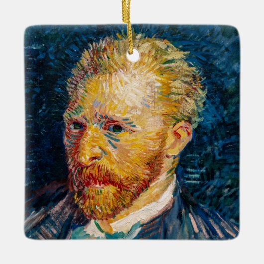 Vincent Van Gogh - Self-Portrait Keramisch Ornament (Voorkant)