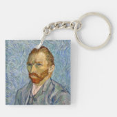Vincent Van Gogh - Self-Portrait Sleutelhanger (Achterkant)
