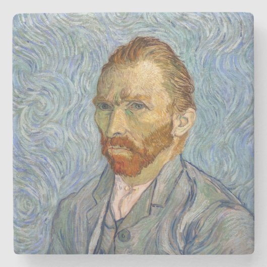 Vincent Van Gogh - Self-Portrait Stenen Onderzetter (Voorkant)