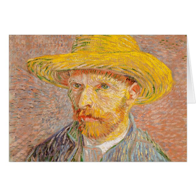 Vincent Van Gogh Self Portret impressionist verf (Voorkant Horizontaal)