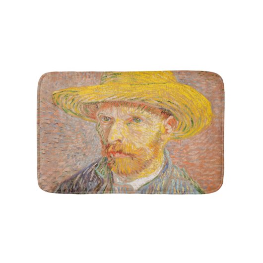 Vincent Van Gogh Self Portret impressionist verf Badmat (Voorkant)