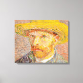 Vincent Van Gogh Self Portret impressionist verf Canvas Afdruk (Voorkant)