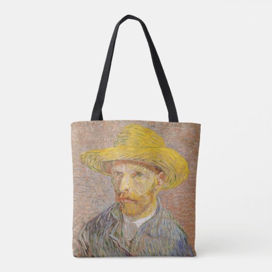 Vincent Van Gogh Self Portret impressionist verf Draagtas (Achterkant)