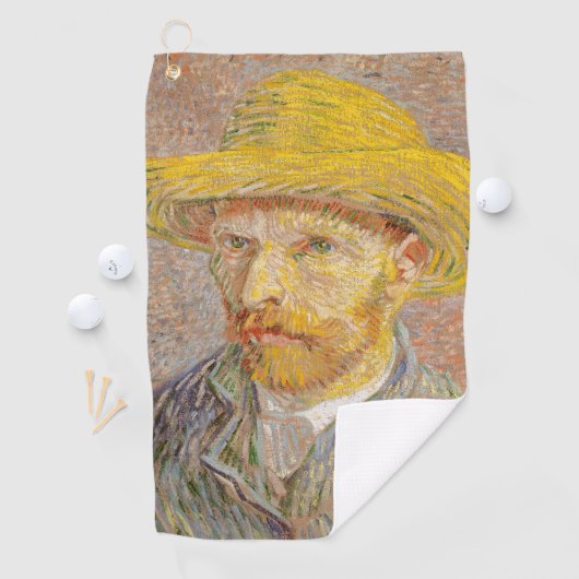 Vincent Van Gogh Self Portret impressionist verf Golfhanddoek (Insitu)