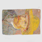 Vincent Van Gogh Self Portret impressionist verf Golfhanddoek (Horizontaal)