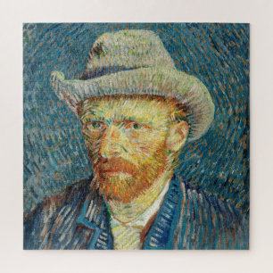 Vincent Van Gogh Self Portret met grijs vilt Pet Legpuzzel