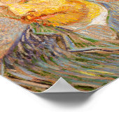 Vincent Van Gogh Self Portret met Strw Pet Art Poster (Hoek)