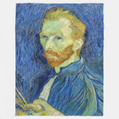 Vincent van Gogh - Self Portret with Palette Fleece Deken (Voorkant)