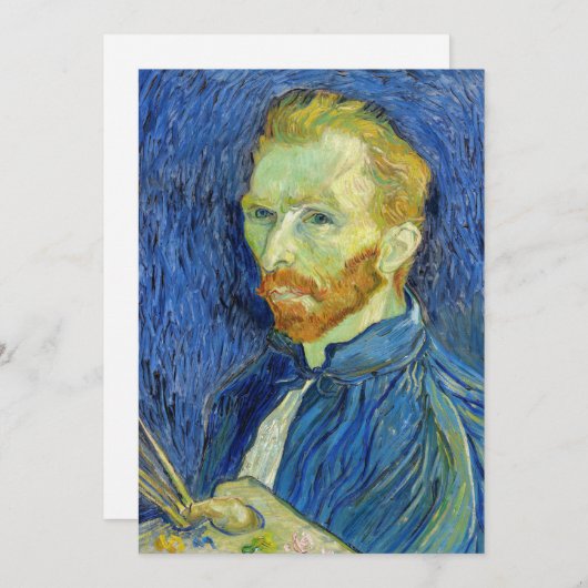 Vincent van Gogh - Self Portret with Palette Kaart (Voorkant / Achterkant)
