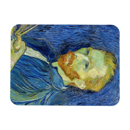 Vincent van Gogh - Self Portret with Palette Magneet (Horizontaal)