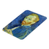 Vincent van Gogh - Self Portret with Palette Magneet (Linkerzijde)