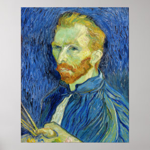 Vincent van Gogh - Self Portret with Palette Poster