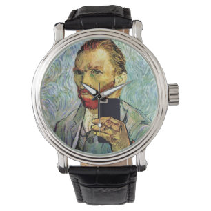 Vincent Van Gogh Selfie Met Mobiele Telefoon Zelfp Horloge