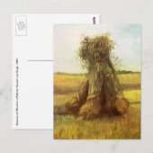 Vincent van Gogh - Sheaves of Wheat Briefkaart (Voorkant / Achterkant)