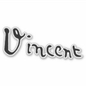 Vincent Van Gogh Signature Sticker (Voorkant)