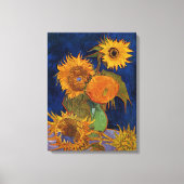 Vincent van Gogh Six Sunflower Fine Art GalleryHD Canvas Afdruk (Voorkant)