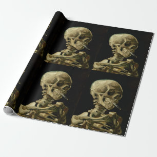 Vincent Van Gogh Skelet met een brandende sigaret Cadeaupapier
