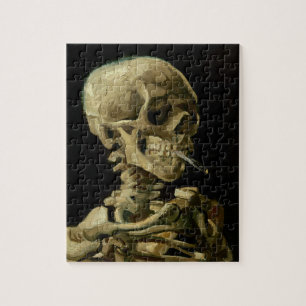Vincent Van Gogh Skeleton met een brandende sigare Legpuzzel