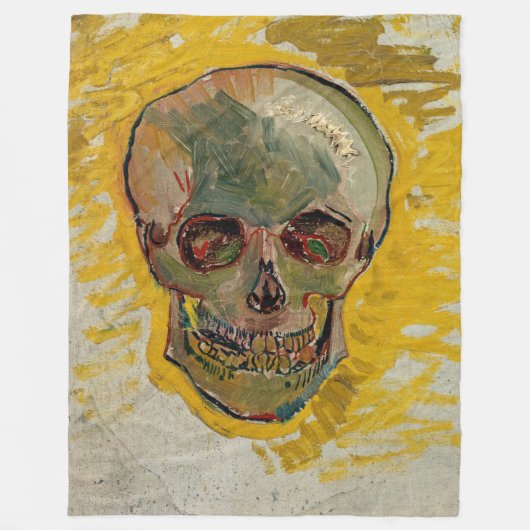 Vincent van Gogh - Skull 1887 #2 Fleece Deken (Voorkant)