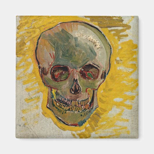 Vincent van Gogh - Skull 1887 #2 Magneet (Voorkant)