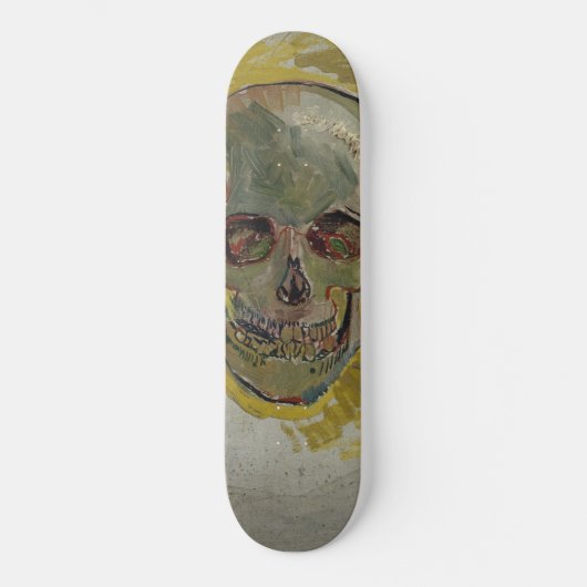 Vincent van Gogh Skull GalleryHD Fine Art Skateboard (Voorkant)