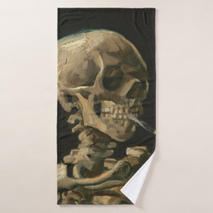 Vincent Van Gogh - Skull met Burning Cigarette Badhanddoek