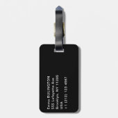 Vincent van Gogh - Skull met Burning Cigarette Bagagelabel (Achterkant verticaal)