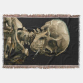 Vincent van Gogh - Skull met Burning Cigarette Deken (Voorkant)