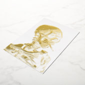 Vincent van Gogh - Skull met Burning Cigarette Folie Feestdagenkaart (Gedraaid)