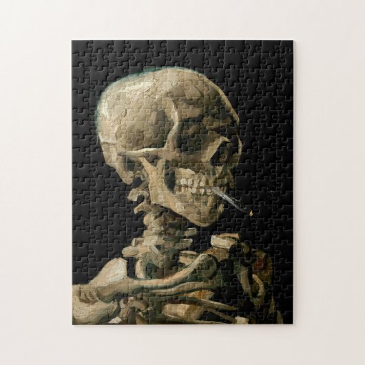 Vincent van Gogh - Skull met Burning Cigarette Legpuzzel (Verticaal)