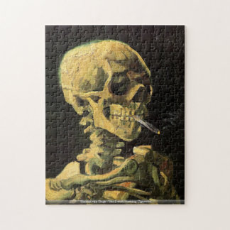 Vincent van Gogh - Skull met Burning Cigarette Legpuzzel