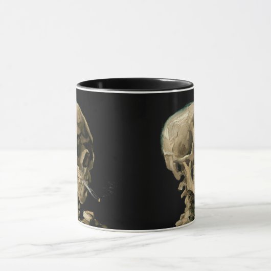 Vincent van Gogh - Skull met Burning Cigarette Mok (Midden)