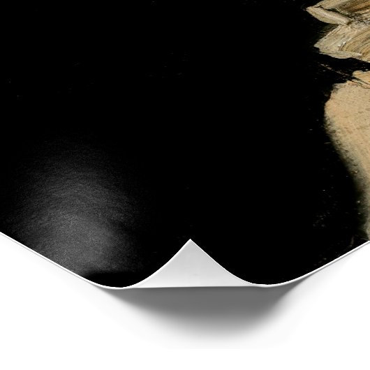 Vincent van Gogh - Skull met Burning Cigarette Perfect Poster (Hoek)