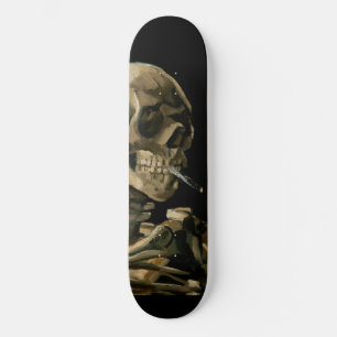 Vincent van Gogh - Skull met Burning Cigarette Skateboard