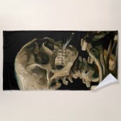 Vincent van Gogh - Skull met Burning Cigarette Strandlaken (Voorkant)