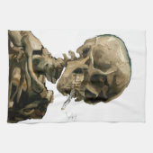 Vincent van Gogh - Skull met Burning Cigarette Theedoek (Horizontaal)