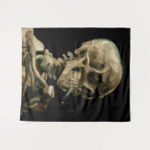 Vincent van Gogh - Skull met Burning Cigarette Wandkleed (Voorkant (horizontaal))