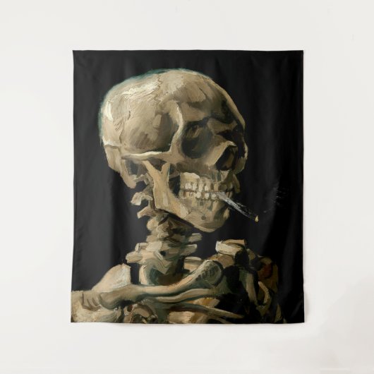 Vincent van Gogh - Skull met Burning Cigarette Wandkleed (Voorkant)